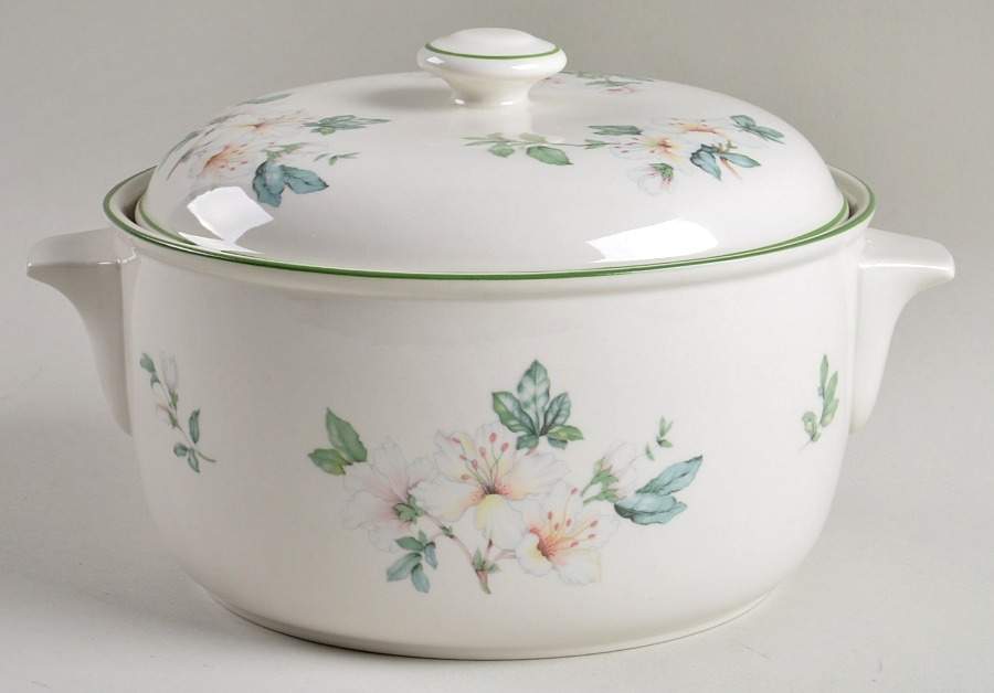 Azalea 1 Qt Round Covered Casserole by Adams China-1