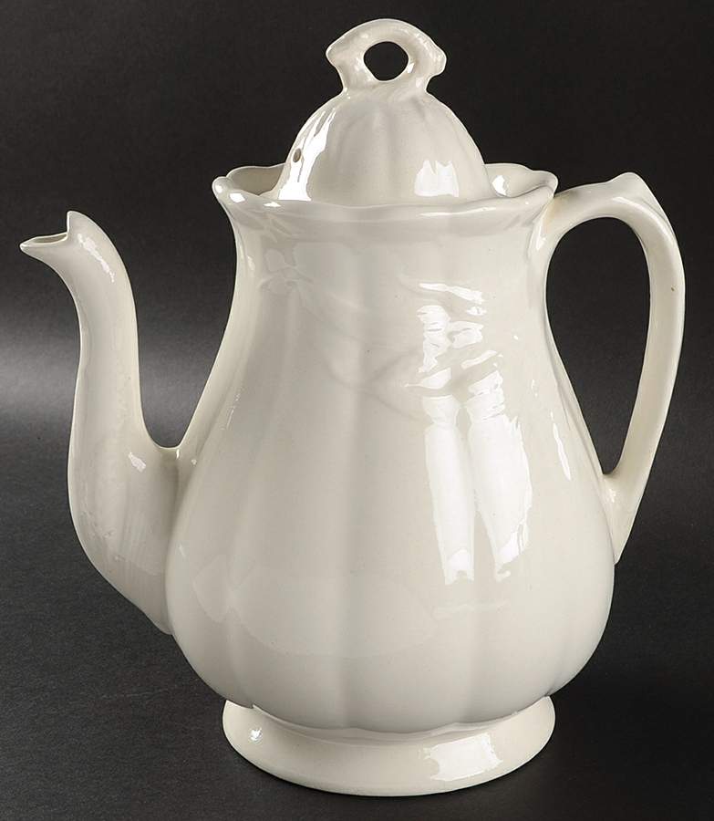 Ceres Cream Coffee Pot & Lid by Adams China-1