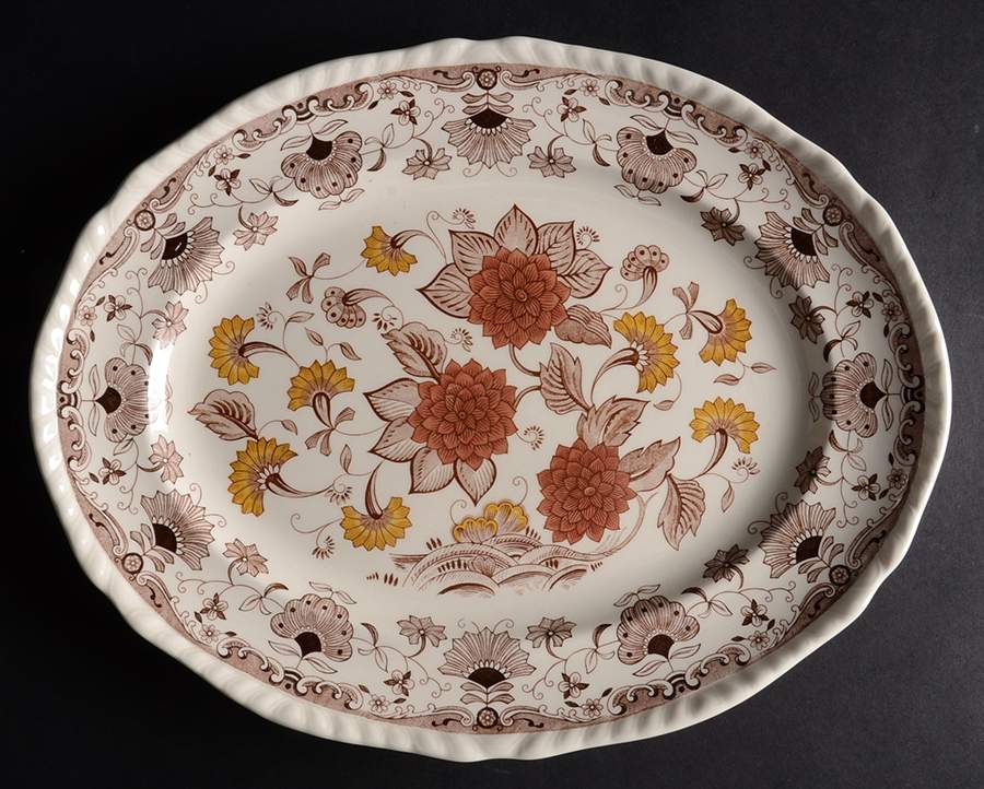 Cornwall 13" Oval Serving Platter by Adams China-1