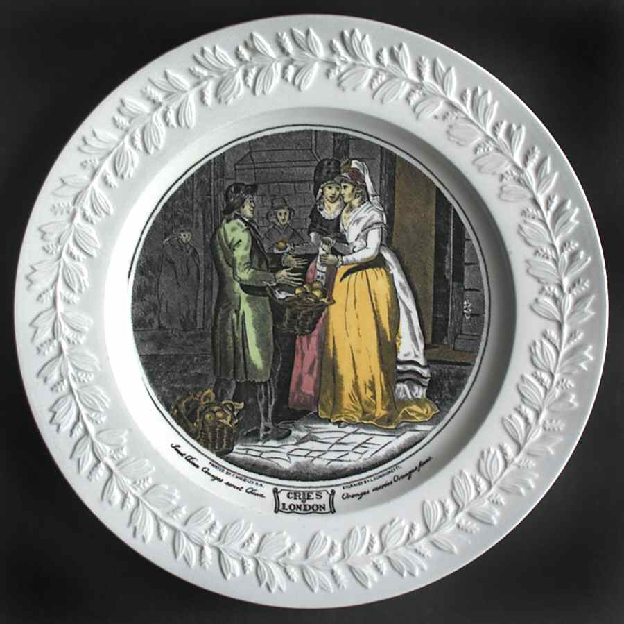 Cries of London (Raised Laurel) Dinner Plate by Adams China-1