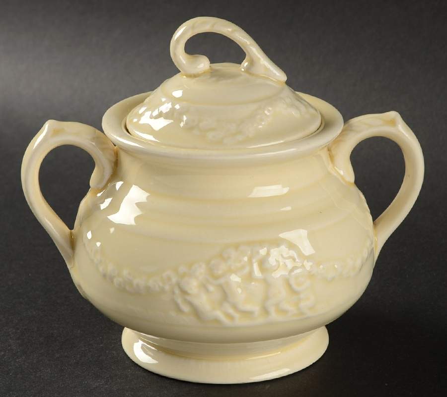 Della Monte Sugar Bowl & Lid by Adams China-1