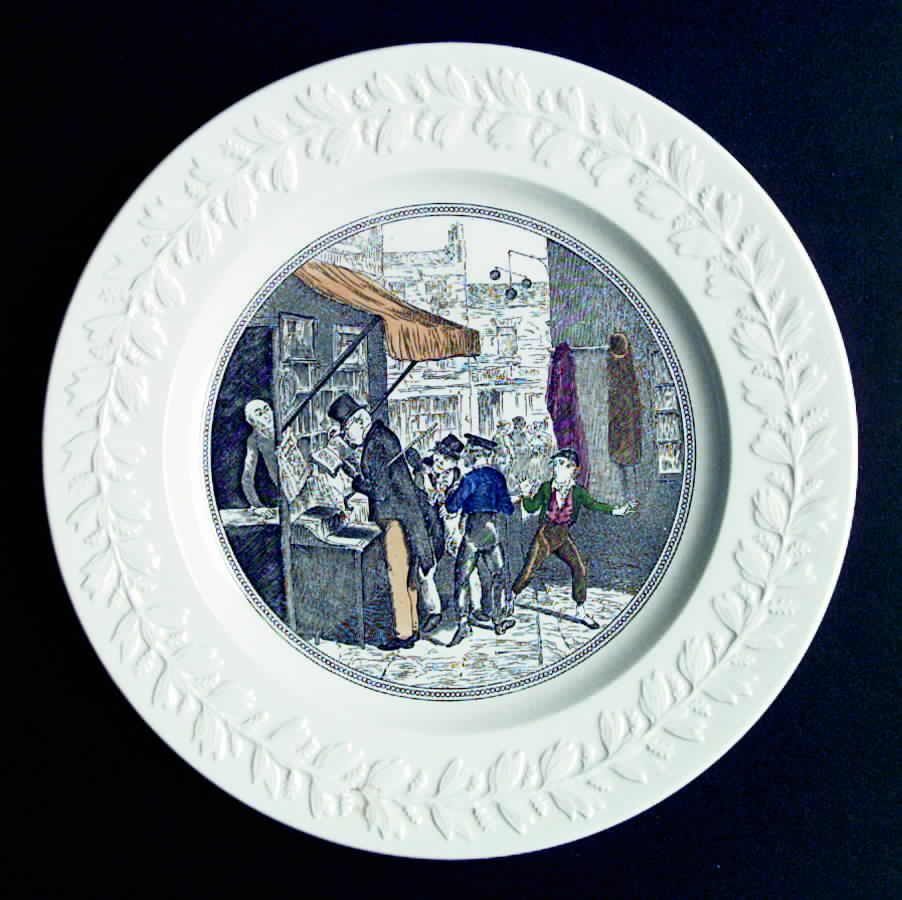 Dickens (Laurel Rim) Dinner Plate by Adams China-1