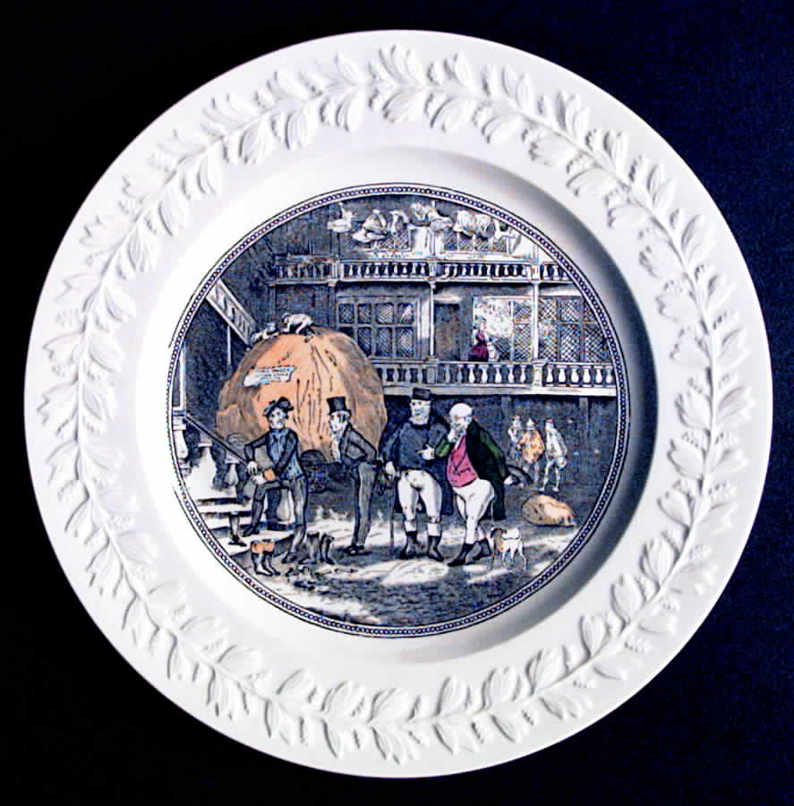 Dickens (Laurel Rim) Dinner Plate by Adams China-1