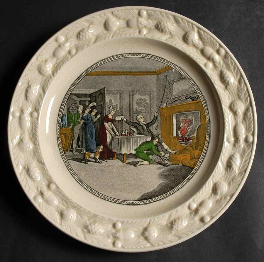 Dr. Syntax Dinner Plate by Adams China-1