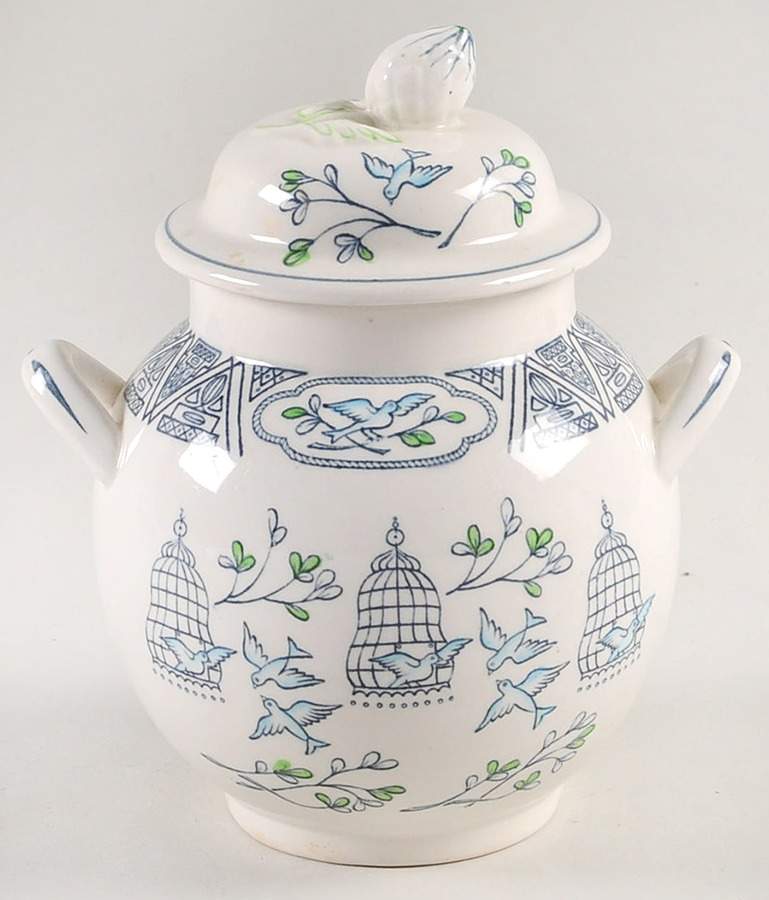 Khayyam Rubaiyat Sugar Bowl & Lid by Adams China-1