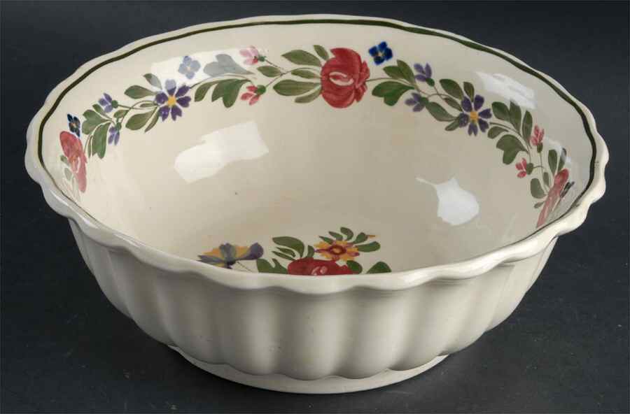 Lakewood (Scalloped) 9" Salad Serving Bowl by Adams China-1