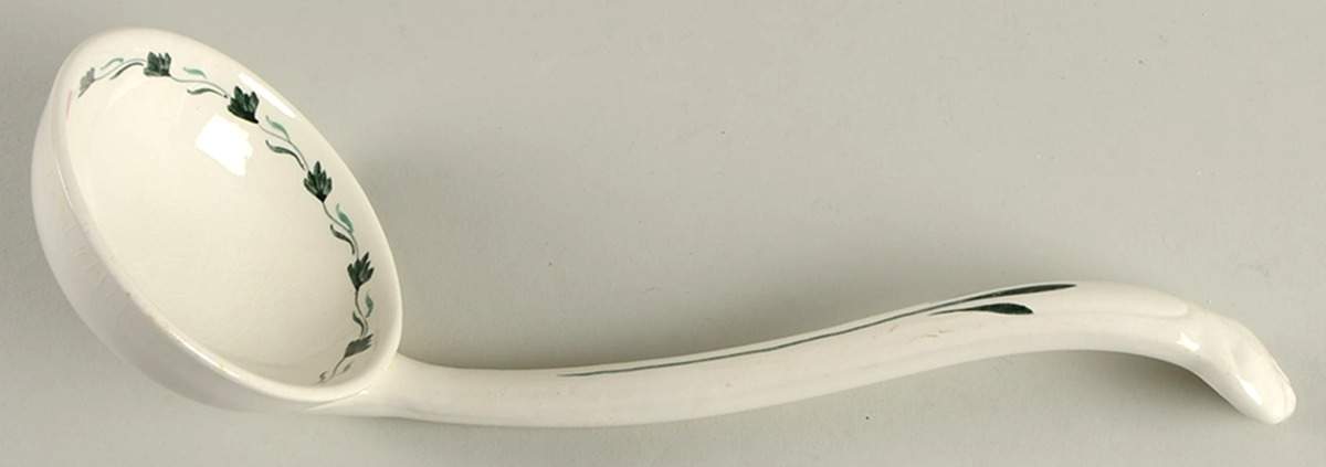 Lincoln (Green Vine on Rim) Tureen Ladle by Adams China-1