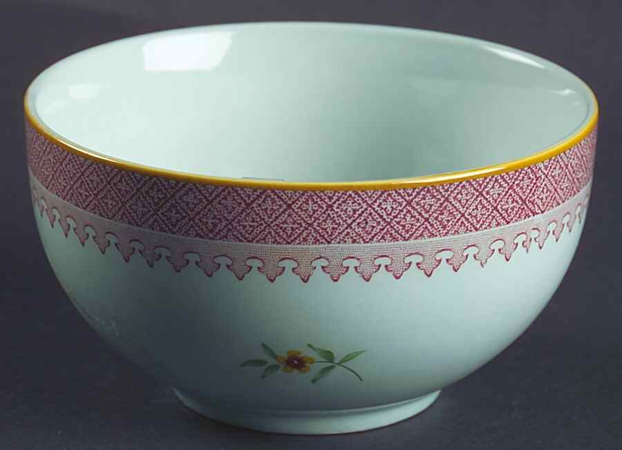 Lowestoft (Newer Backstamp) Open Sugar Bowl by Adams China-1