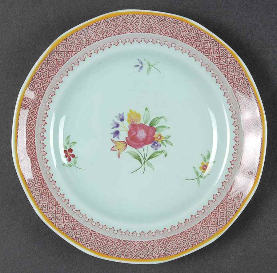Lowestoft (Newer Backstamp) Bread & Butter Plate by Adams China-1