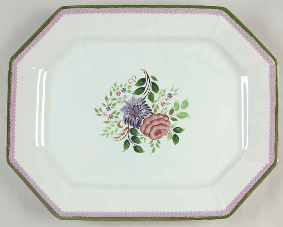 Mandalay Green 16" Oval Serving Platter by Adams China-1
