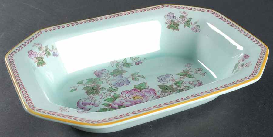 Metz Newer Backstamp 9" Oval Vegetable Bowl by Adams China-1