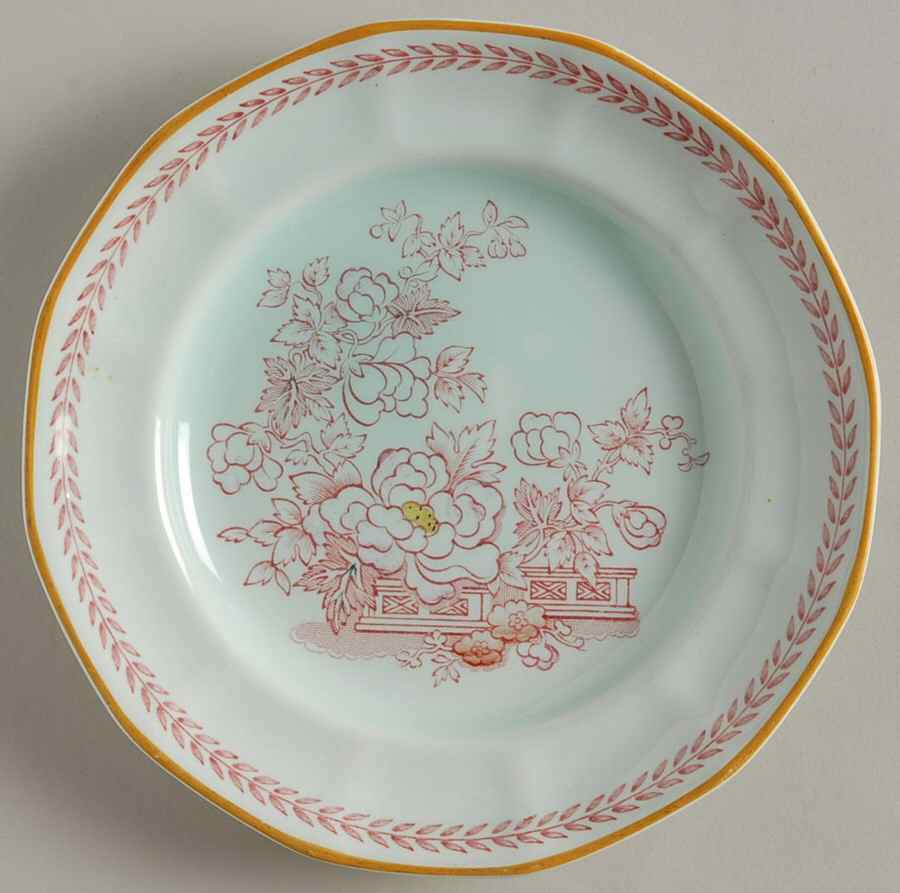Metz Newer Backstamp Bread & Butter Plate by Adams China-1