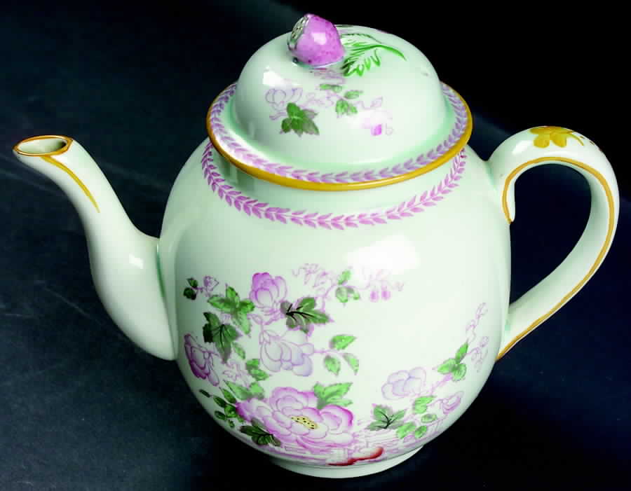 Metz Older Backstamp Teapot & Lid by Adams China-1