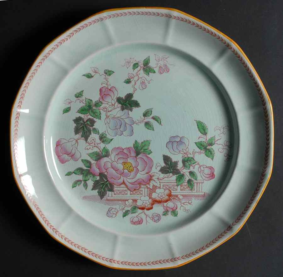 Metz Older Backstamp 12" Chop Plate (Round Platter) by Adams China-1