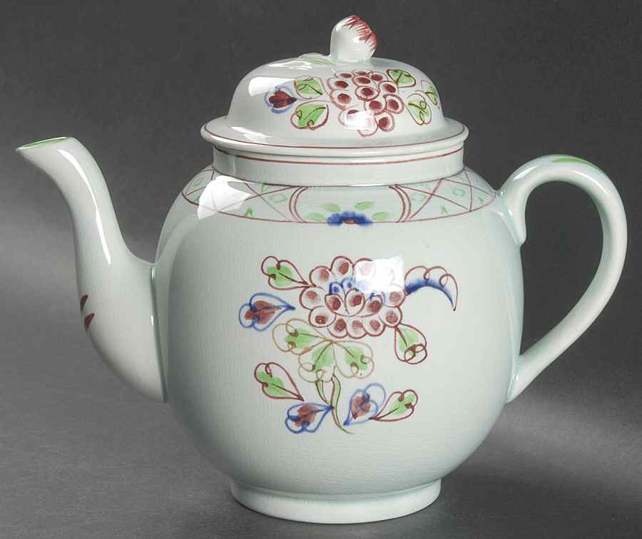 Old Bow Teapot & Lid by Adams China-1