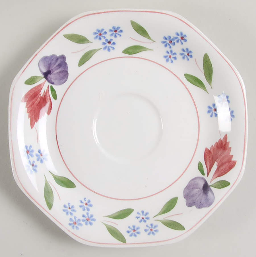 Old Colonial (Older Backstamp) Saucer for Demitasse Cup by Adams China-1