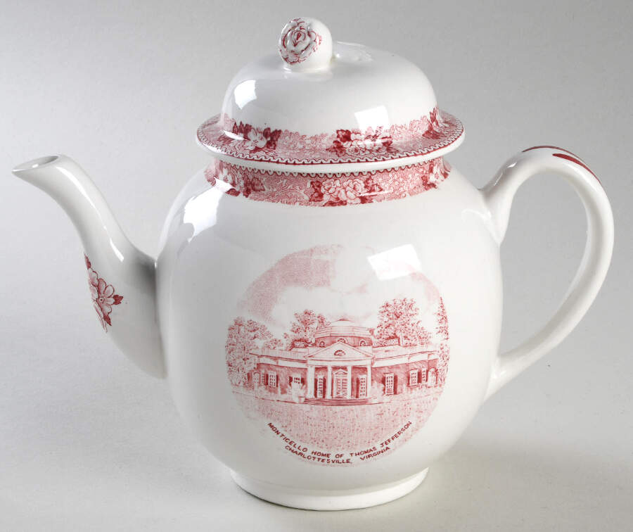 Old English Rural Scenes Teapot & Lid by Adams China-1