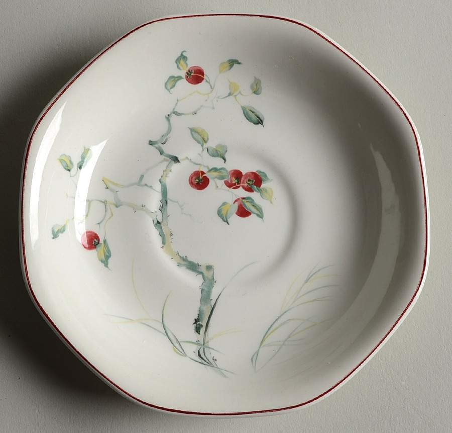 Persimmon Saucer by Adams China-1