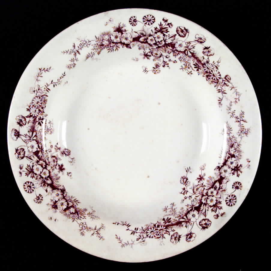 Princess Brown Rim Soup Bowl by Adams China-1