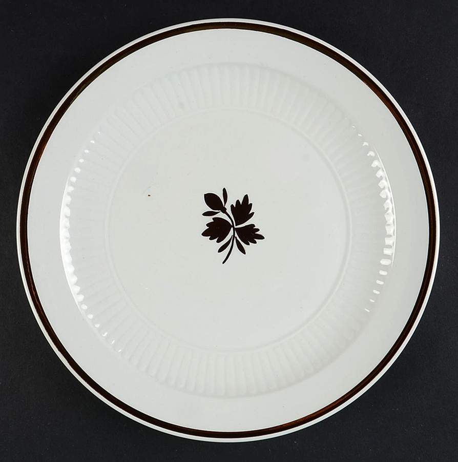 Tea Leaf Copper Salad Plate by Adams China-1