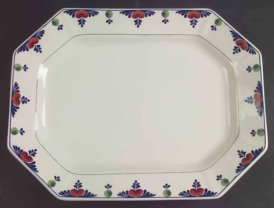 Veruschka 12" Oval Serving Platter by Adams China-1