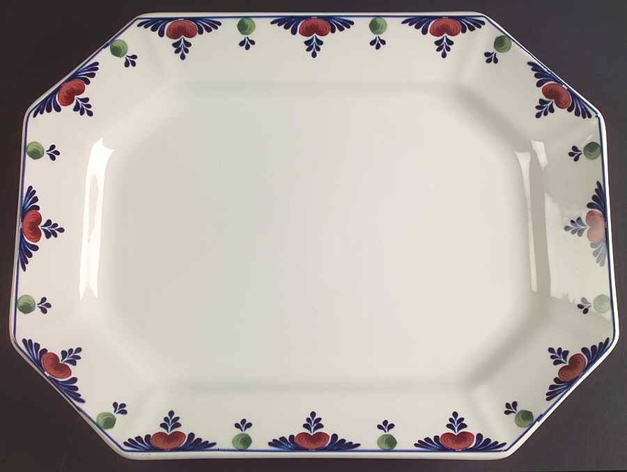 Veruschka 13" Oval Serving Platter by Adams China-1