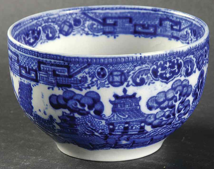 Willow Blue (Smooth, No Trim) Open Sugar Bowl by Adams China-1