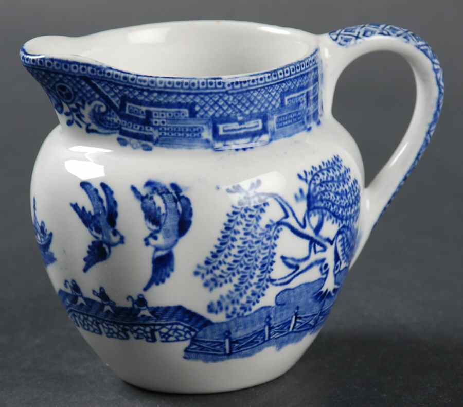 Willow Blue (Smooth, No Trim) Individual Creamer by Adams China-1