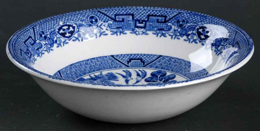 Willow Blue (Smooth, No Trim) Coupe Cereal Bowl by Adams China-1