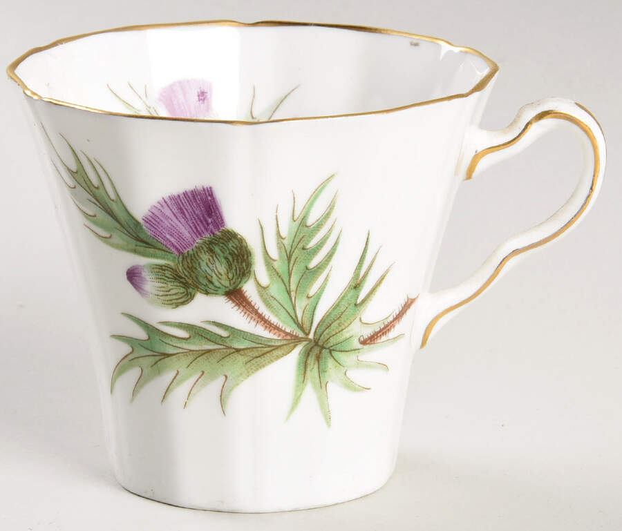 Thistle (Scalloped) Flat Cup by Adderley-1