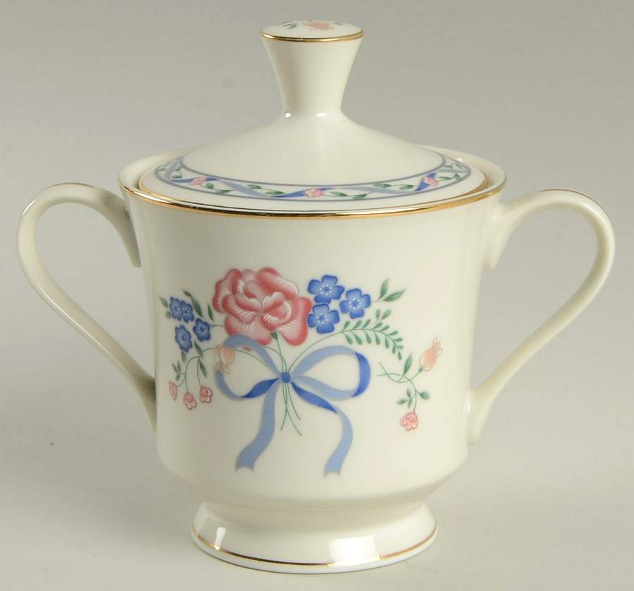 English Garden Sugar Bowl & Lid by Ashton & Hayes-1