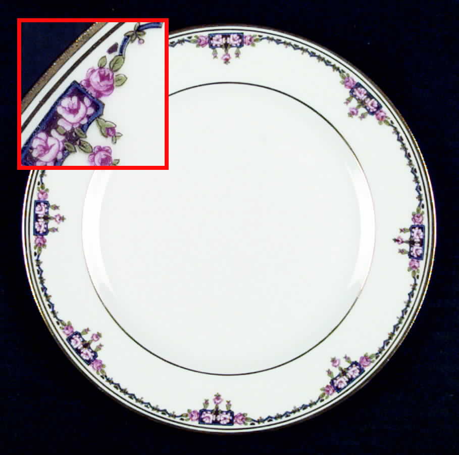 AHR222 (Gold Verge, Gold Trim) Salad Plate by Charles Ahrenfeldt-1