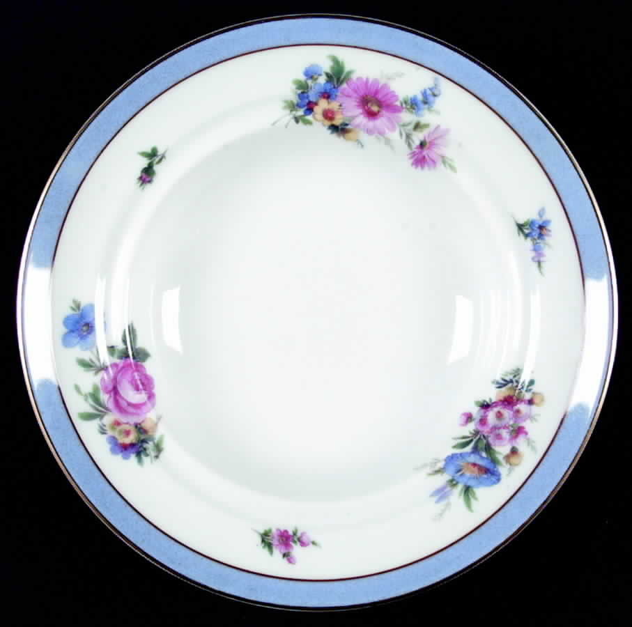 AHR41 Blue Round Butter No Lid by Charles Ahrenfeldt-1