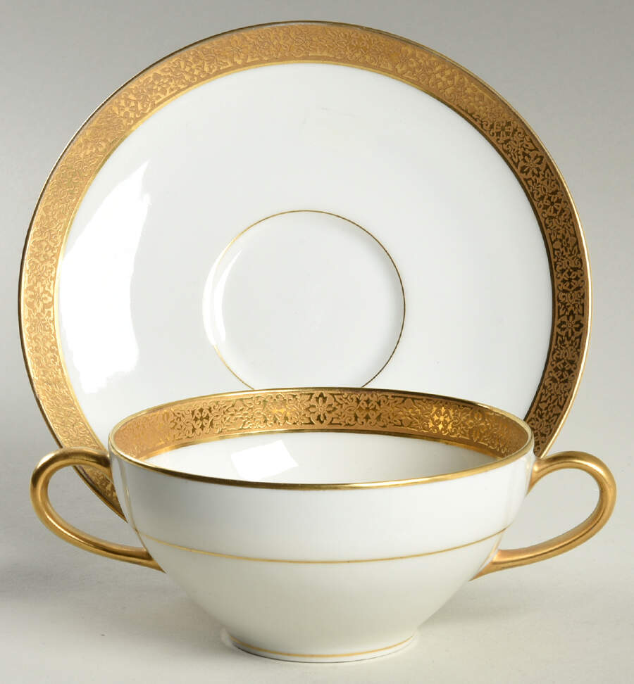 Nancy Flat Bouillon Cup & Saucer by Charles Ahrenfeldt-1