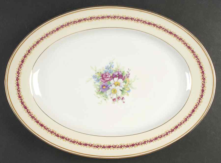 Chataigne 16" Oval Serving Platter by Charles Ahrenfeldt-1