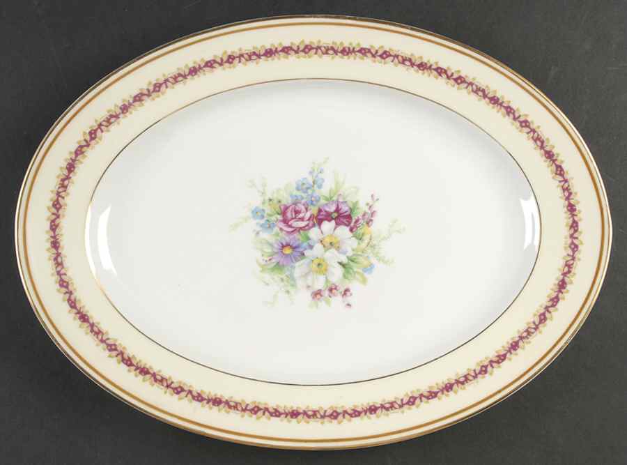 Chataigne 14" Oval Serving Platter by Charles Ahrenfeldt-1