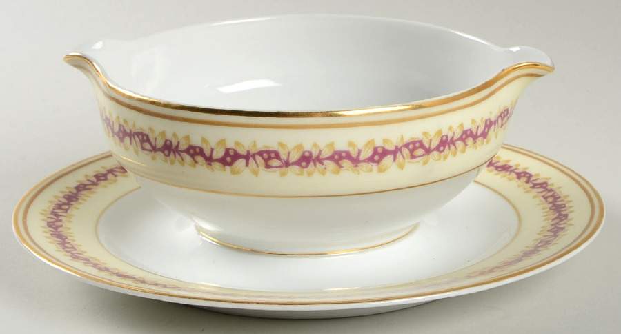 Chataigne Gravy Boat with Attached Underplate by Charles Ahrenfeldt-1