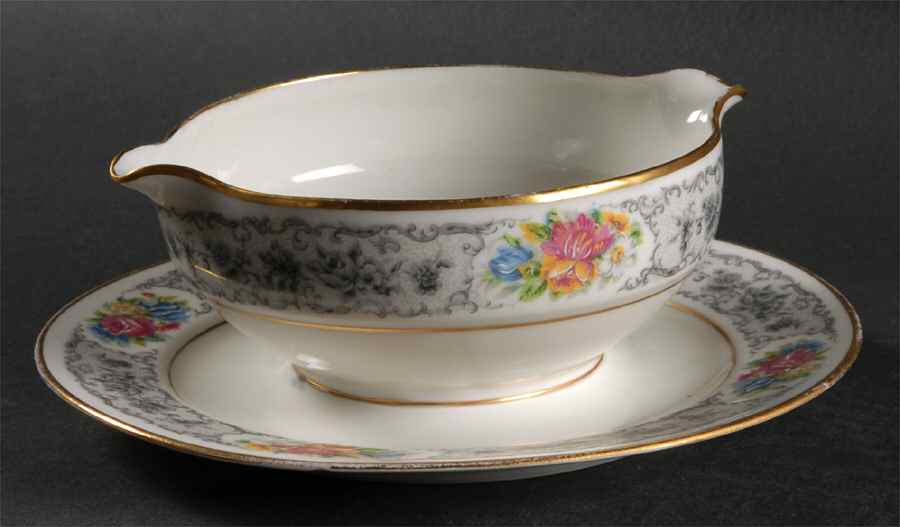 Cinderella Gravy Boat with Attached Underplate by Charles Ahrenfeldt-1