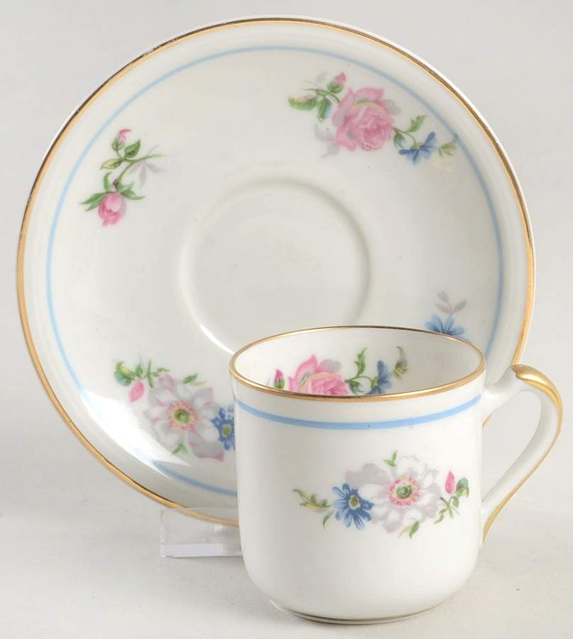 Deauville Flat Demitasse Cup & Saucer Set by Charles Ahrenfeldt-1