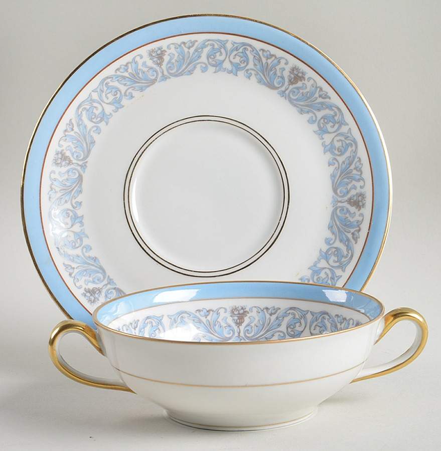 Frontenac Flat Cream Soup Bowl & Saucer Set by Charles Ahrenfeldt-1