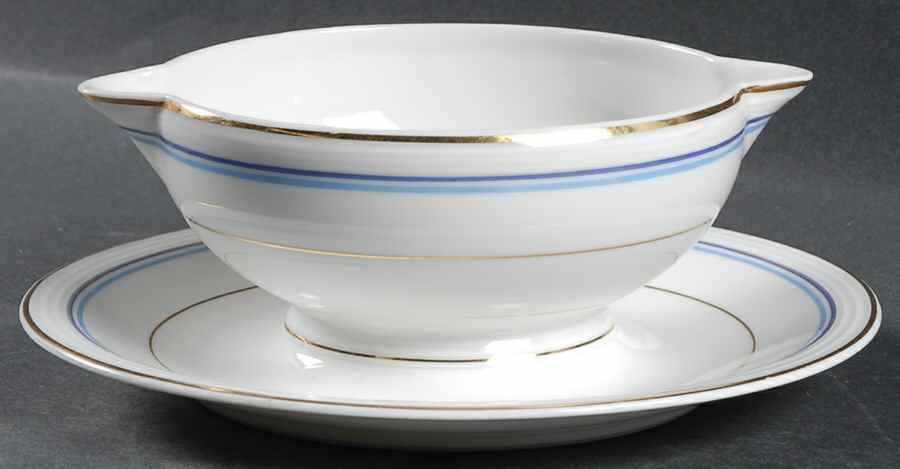 Ludovic Gravy Boat with Attached Underplate by Charles Ahrenfeldt-1