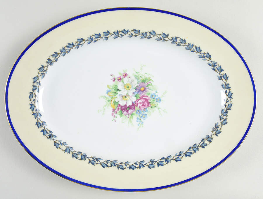 Marie Louise 14" Oval Serving Platter by Charles Ahrenfeldt-1