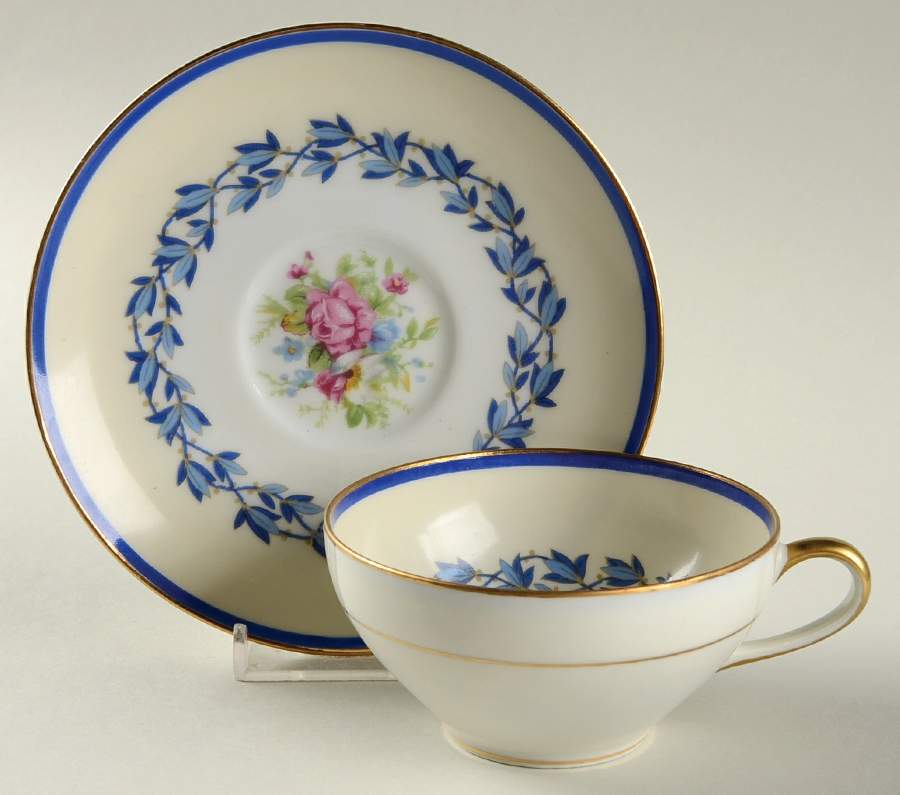 Marie Louise Flat Cup & Saucer Set by Charles Ahrenfeldt-1