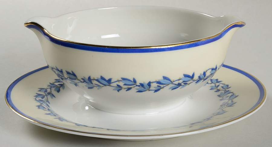 Marie Louise Gravy Boat with Attached Underplate by Charles Ahrenfeldt-1