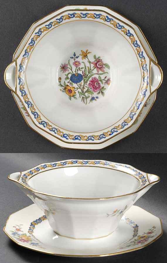 Miami Gravy Boat with Attached Underplate by Charles Ahrenfeldt-1