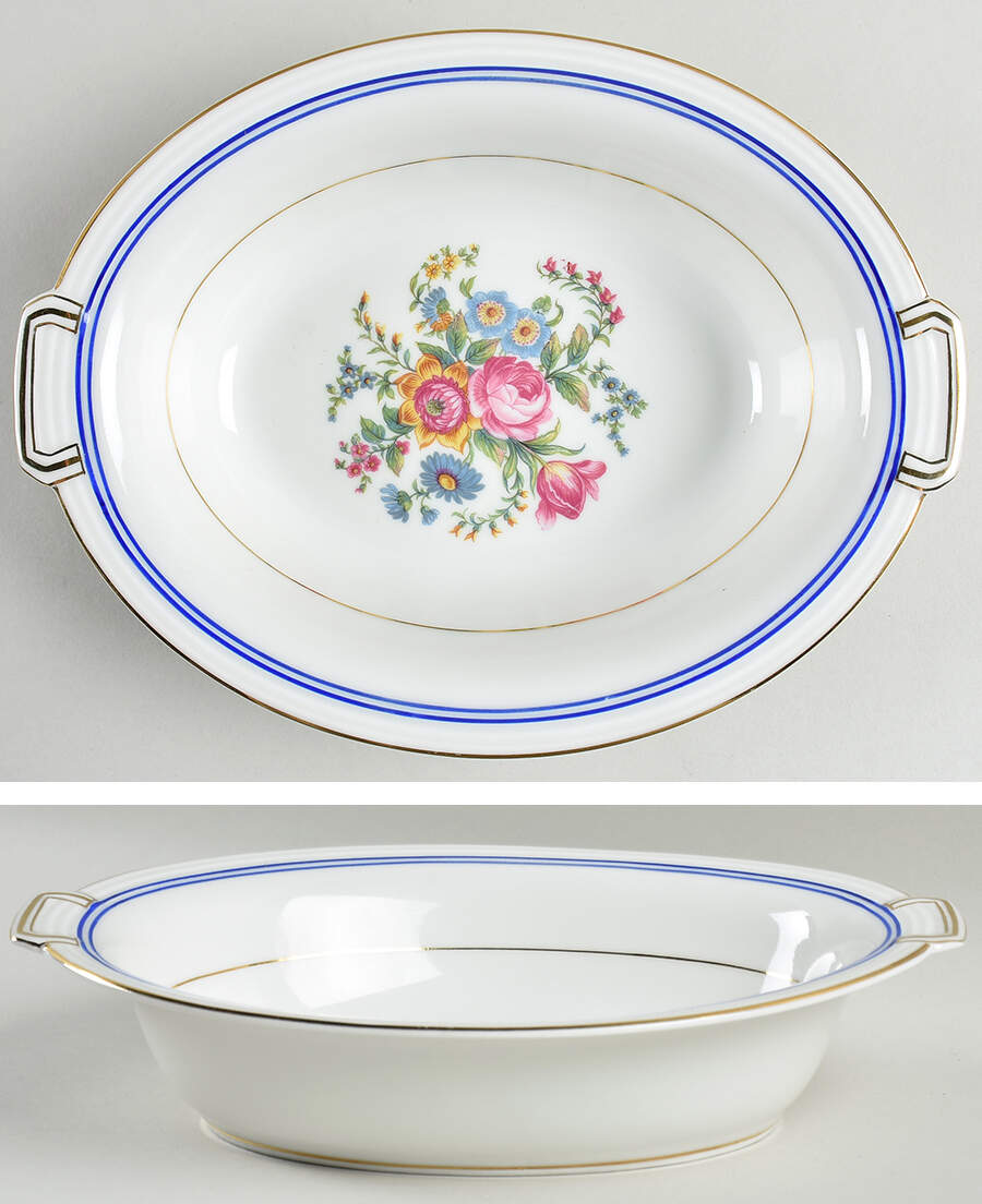 Navarre 10" Oval Vegetable Bowl by Charles Ahrenfeldt-1