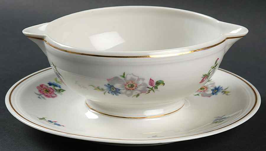 Normandie Gravy Boat with Attached Underplate by Charles Ahrenfeldt-1