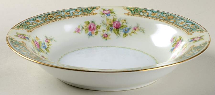 Blue Rose Rim Soup Bowl by Aladdin-1