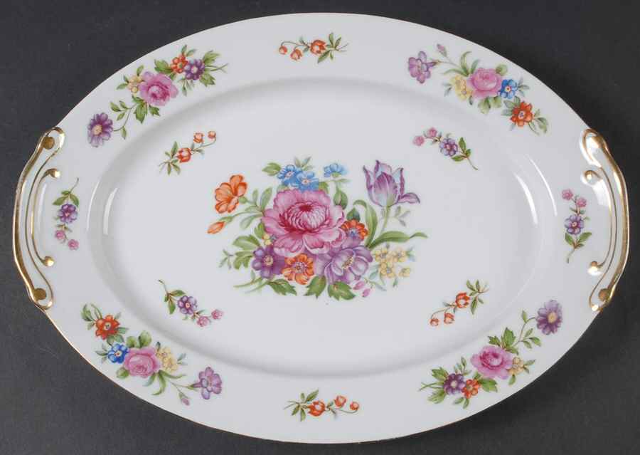 Dresdenia 12" Oval Serving Platter by Aladdin-1