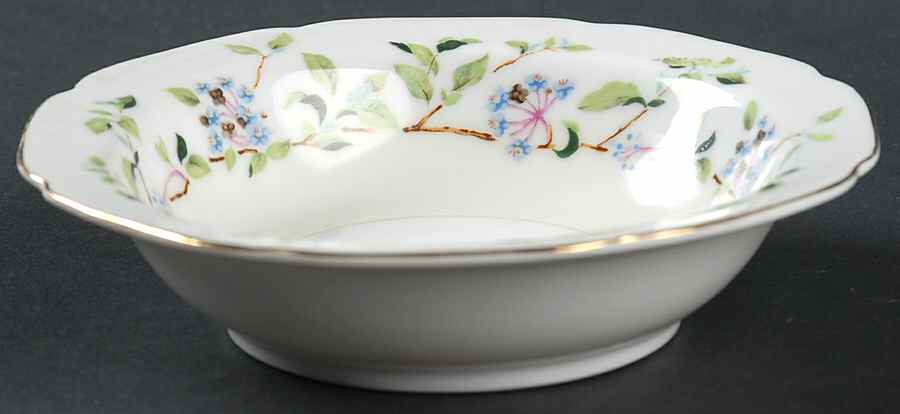Forget Me Not Rim Fruit/Dessert (Sauce) Bowl by Aladdin-1